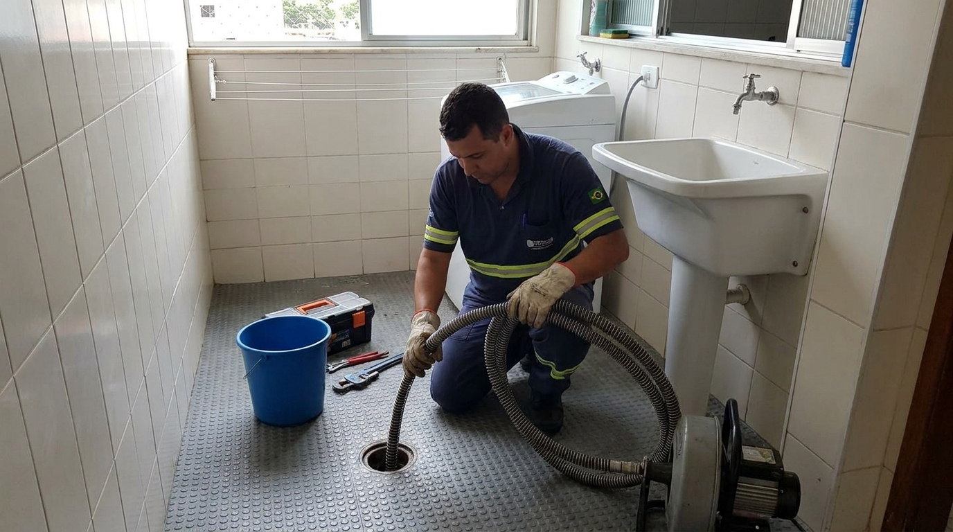 Desobstrução na Cozinha em Guarapari‑ES
